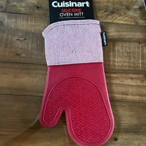 Cuisinart Silicone Oven Mitt Red Glove holiday kitchen decor